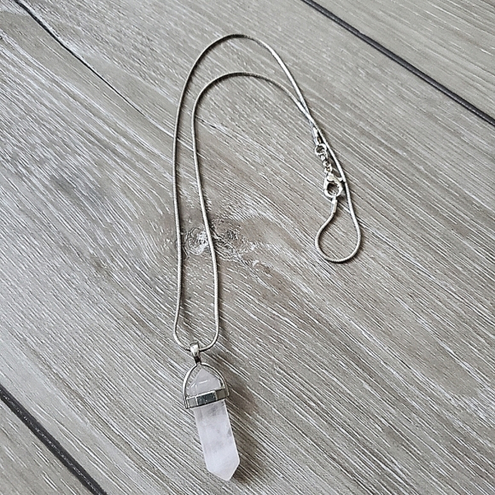 Quartz Crystal pendant necklace